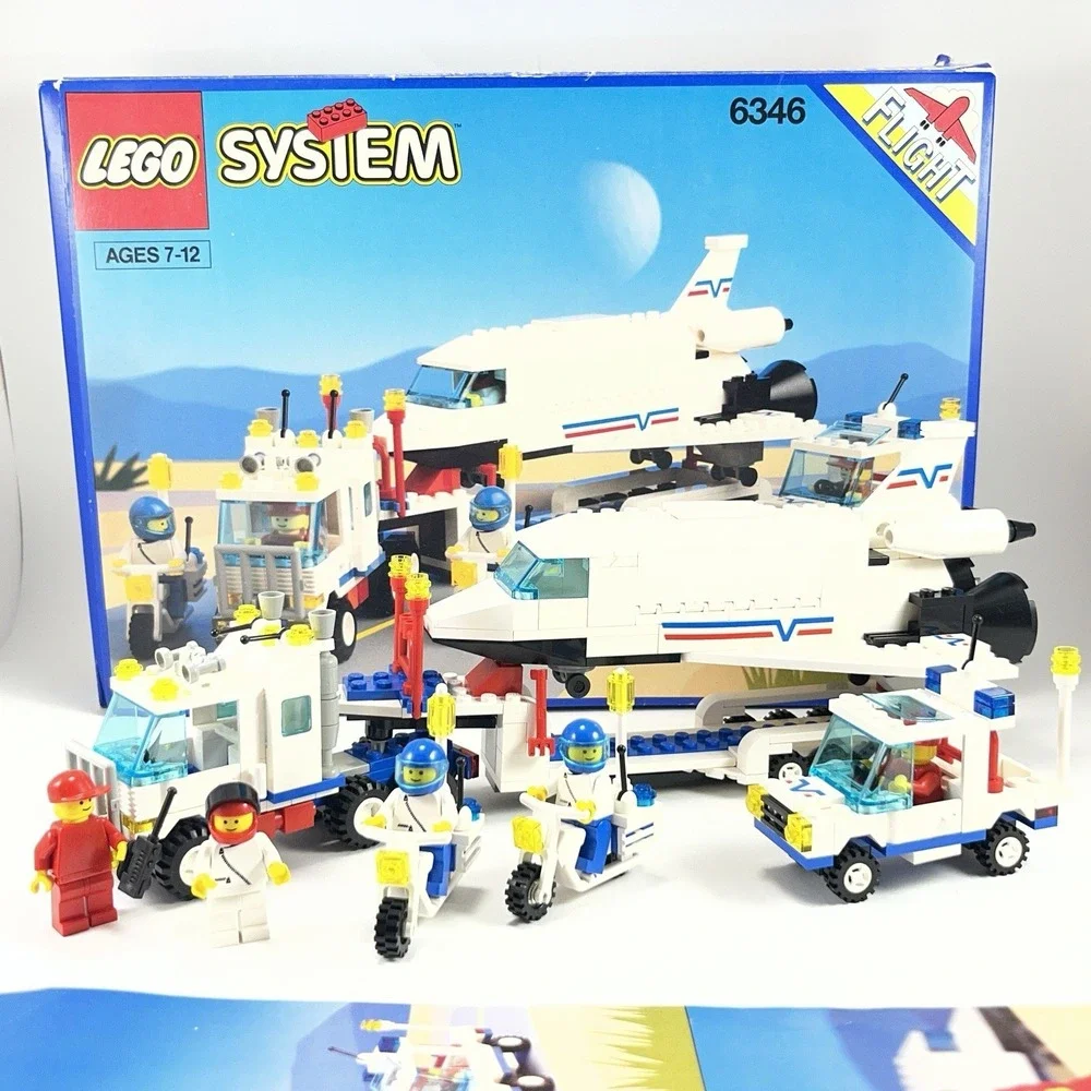 LEGO 6346 Shuttle Launching Crew Flight Manual Box Vintage Space Ship